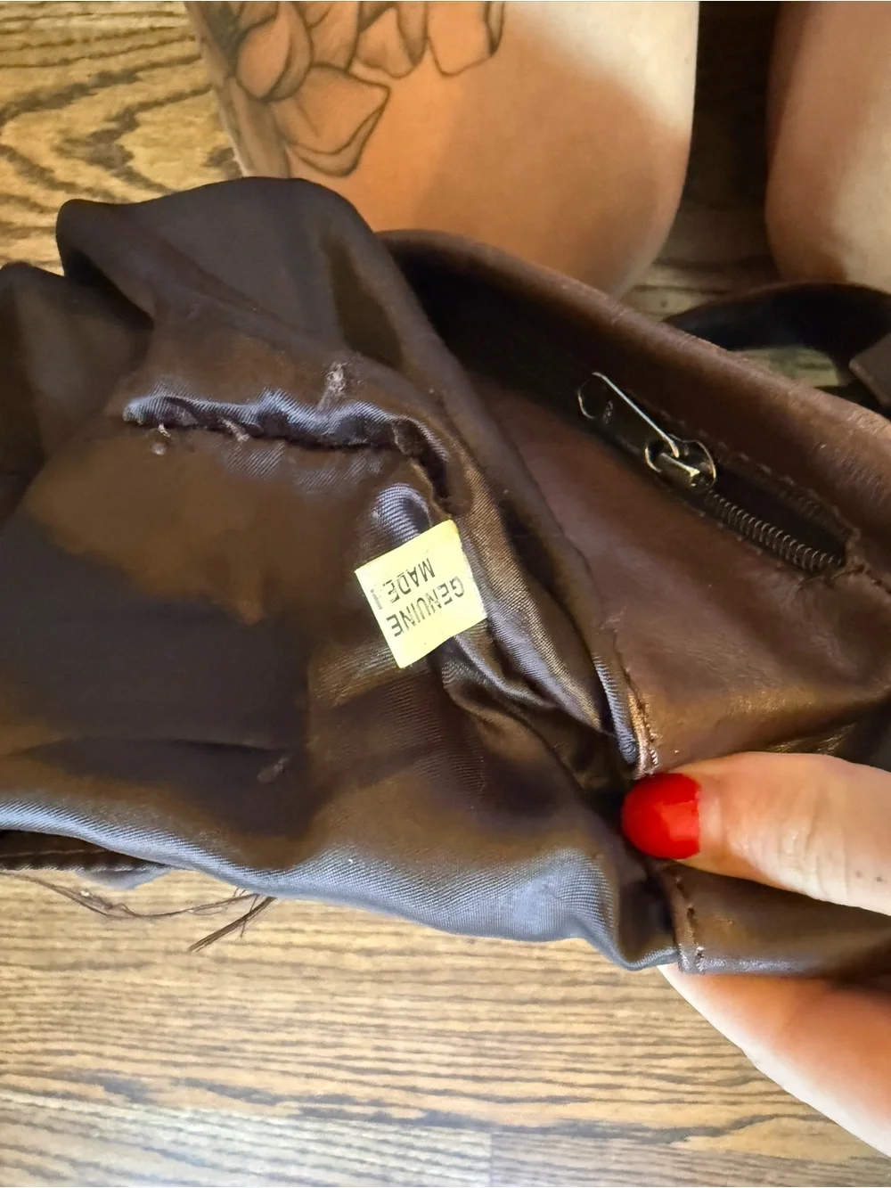 Genuine Leather Slouchy Crossbody Shoulder Bag